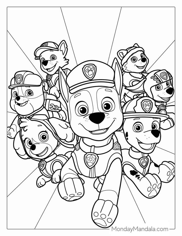 Free Printable Paw Patrol Coloring Pages