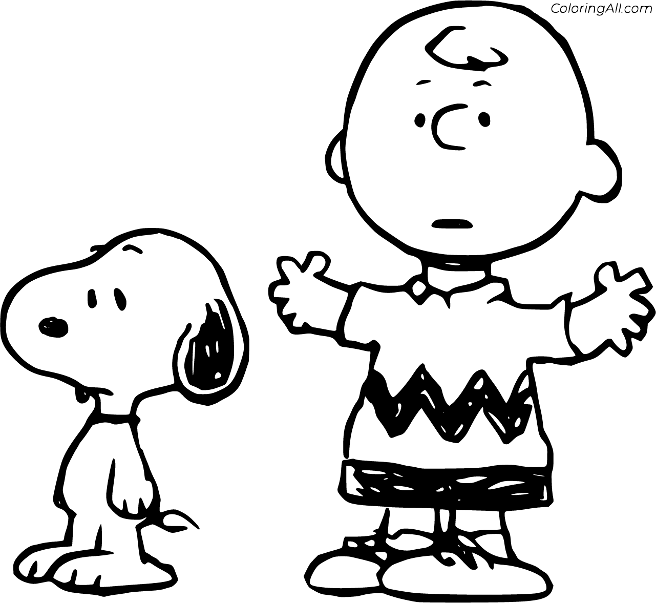 Peanuts Coloring Pages ColoringAll