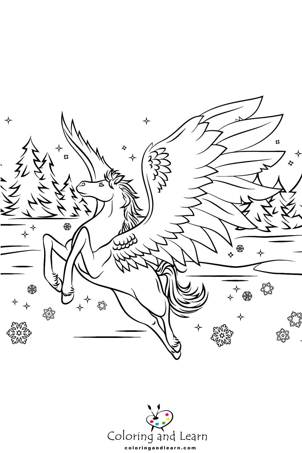 Pegasus Coloring Page