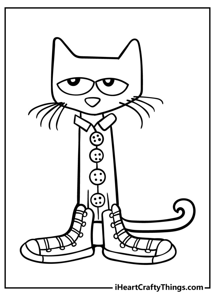Pete The Cat Printable Template Fillable Form 2023