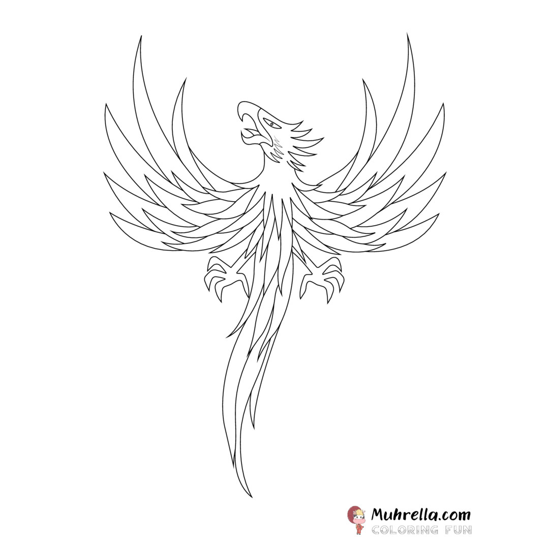 Phoenix Coloring Page