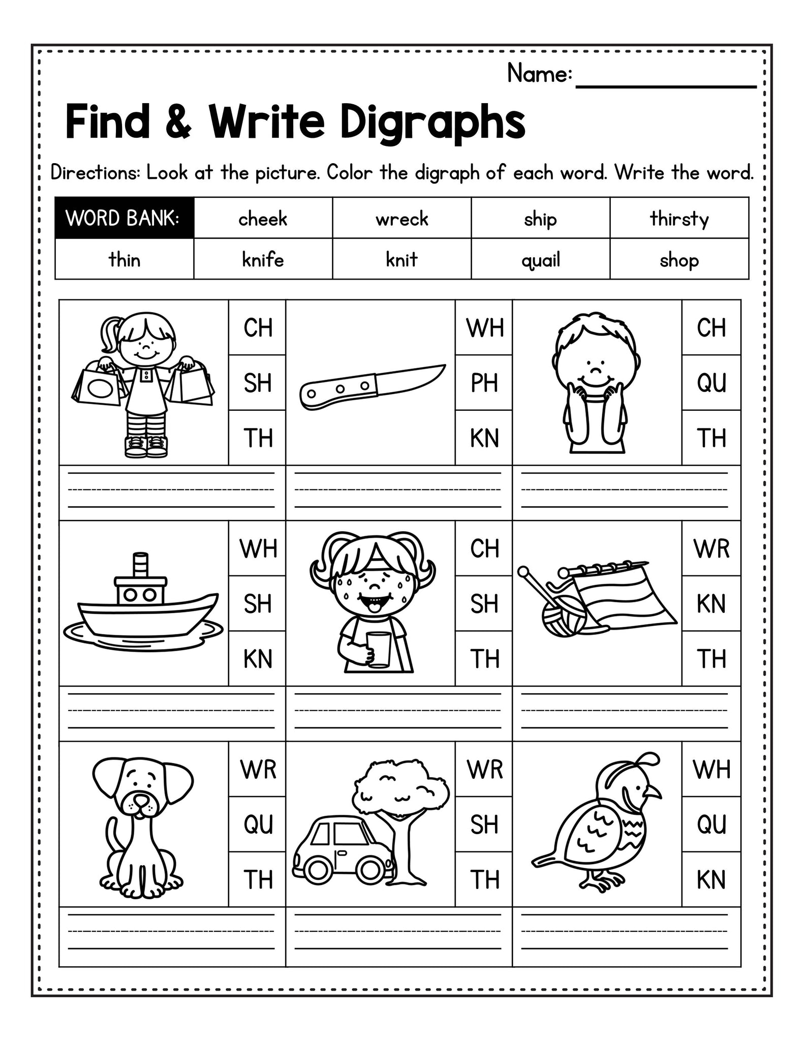 Phonics Worksheets Ch Words Worksheets Library