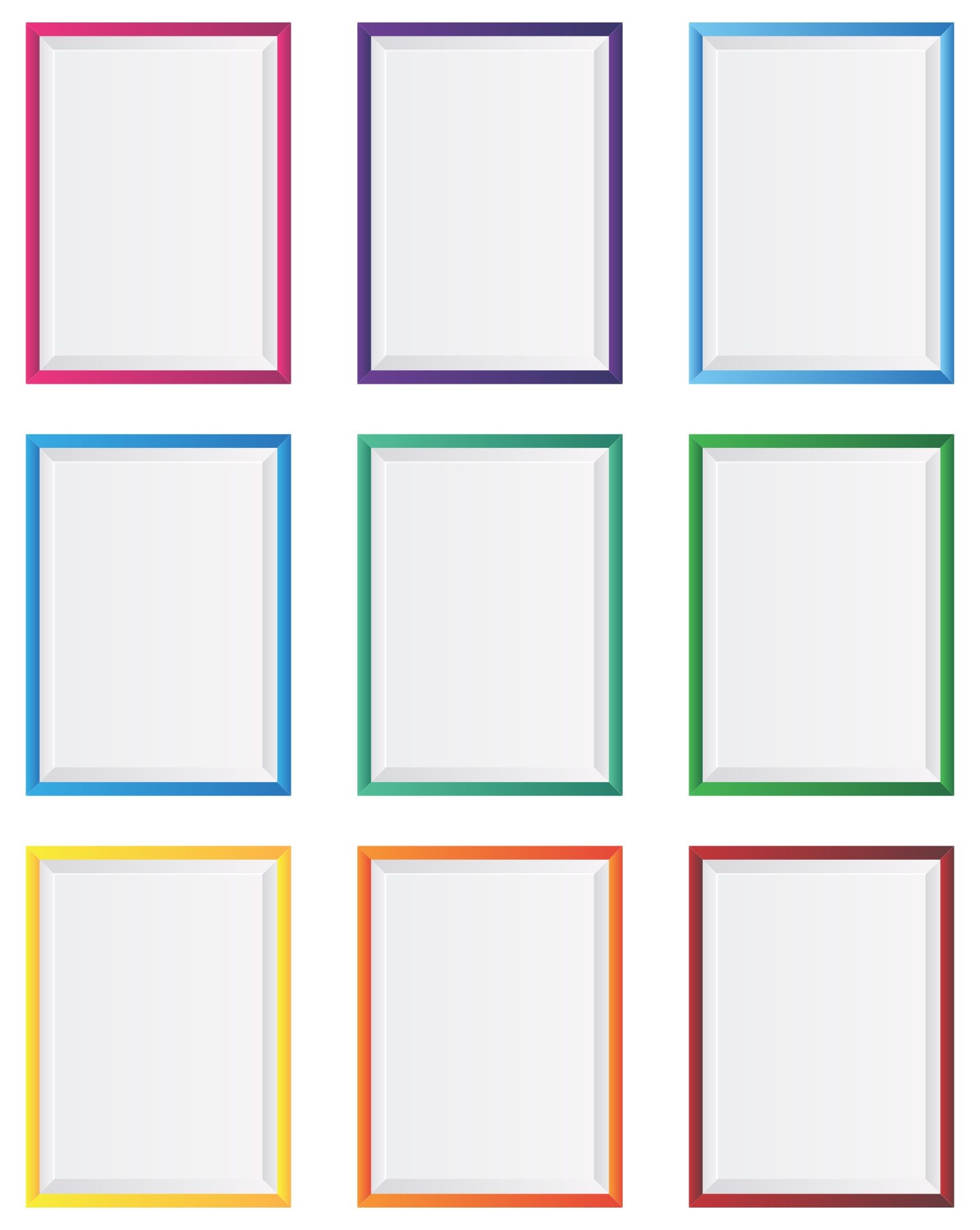 Picture Frame Templates To Print Infoupdate