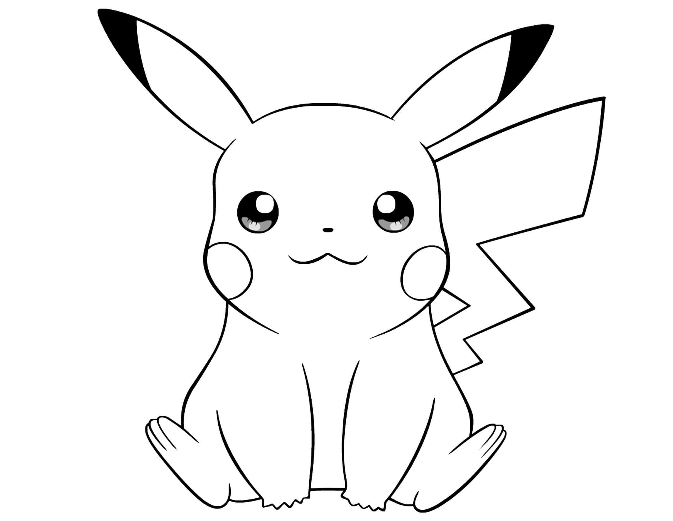pikachu coloring pages free