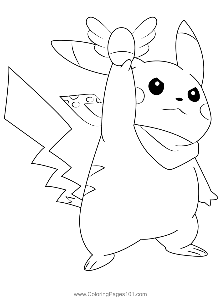 Pikachu With Pokemon Coloring Page For Kids Free Pikachu Printable 