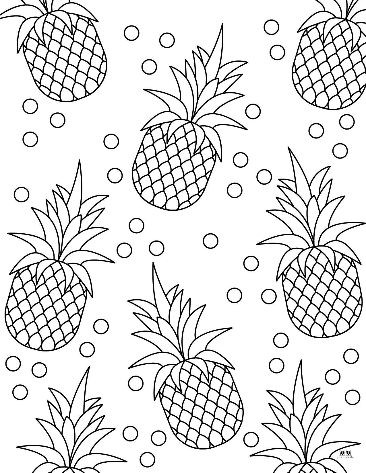 Pineapple Coloring Pages 25 FREE Pages Printabulls
