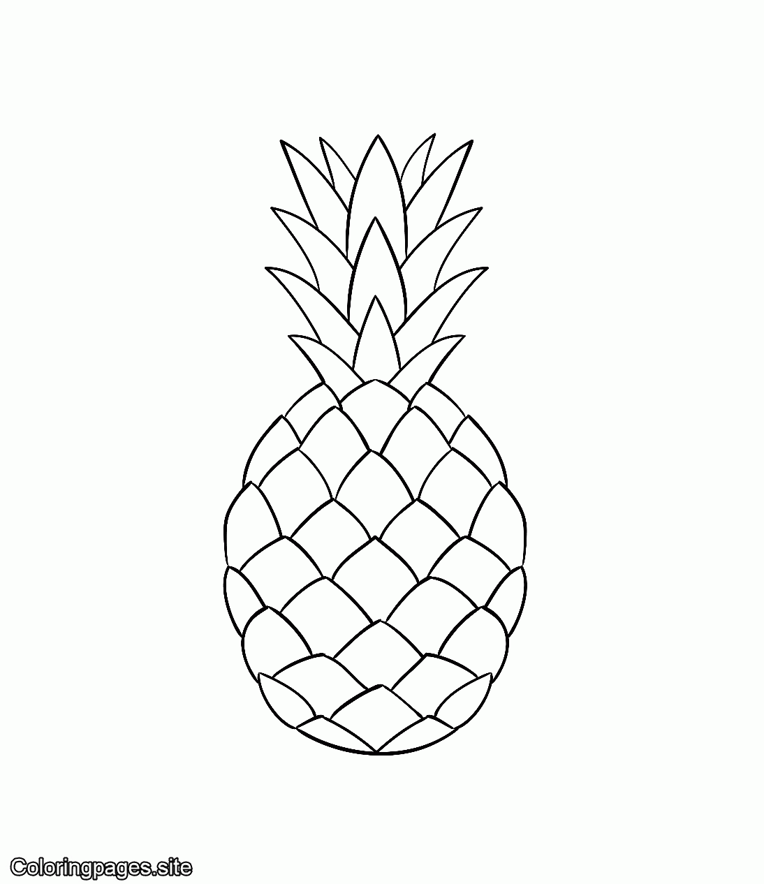 Pineapple Online Coloring Page Coloring Pages Online