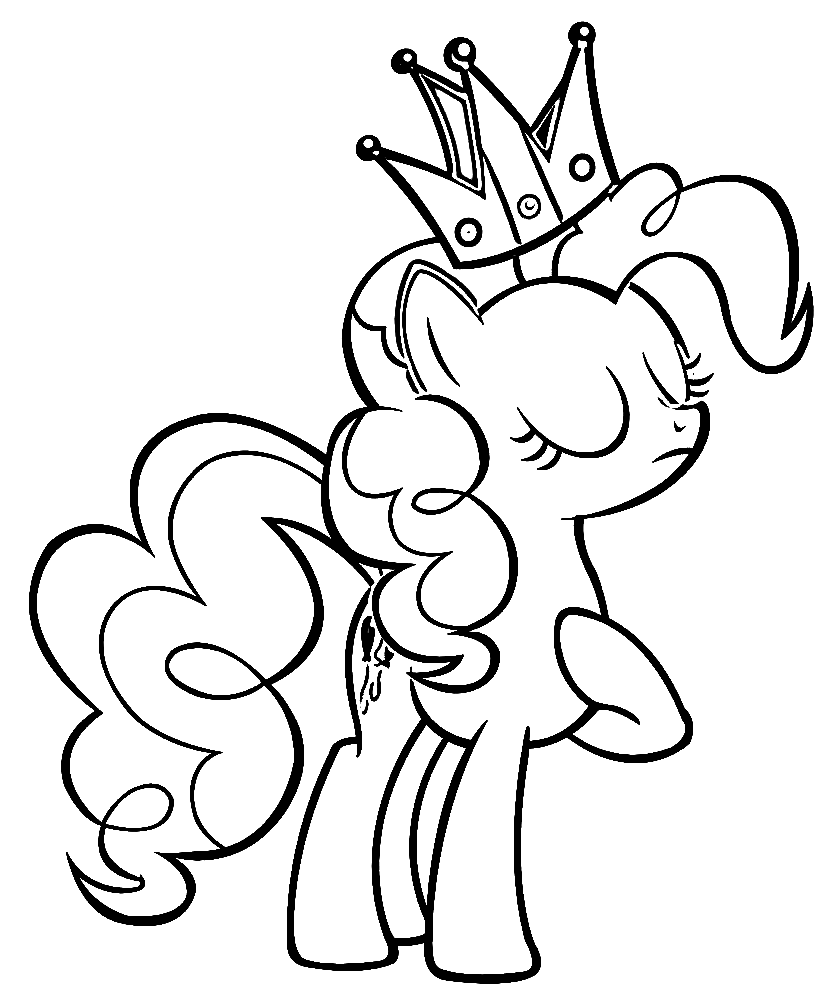 Pinkie Pie Coloring Page