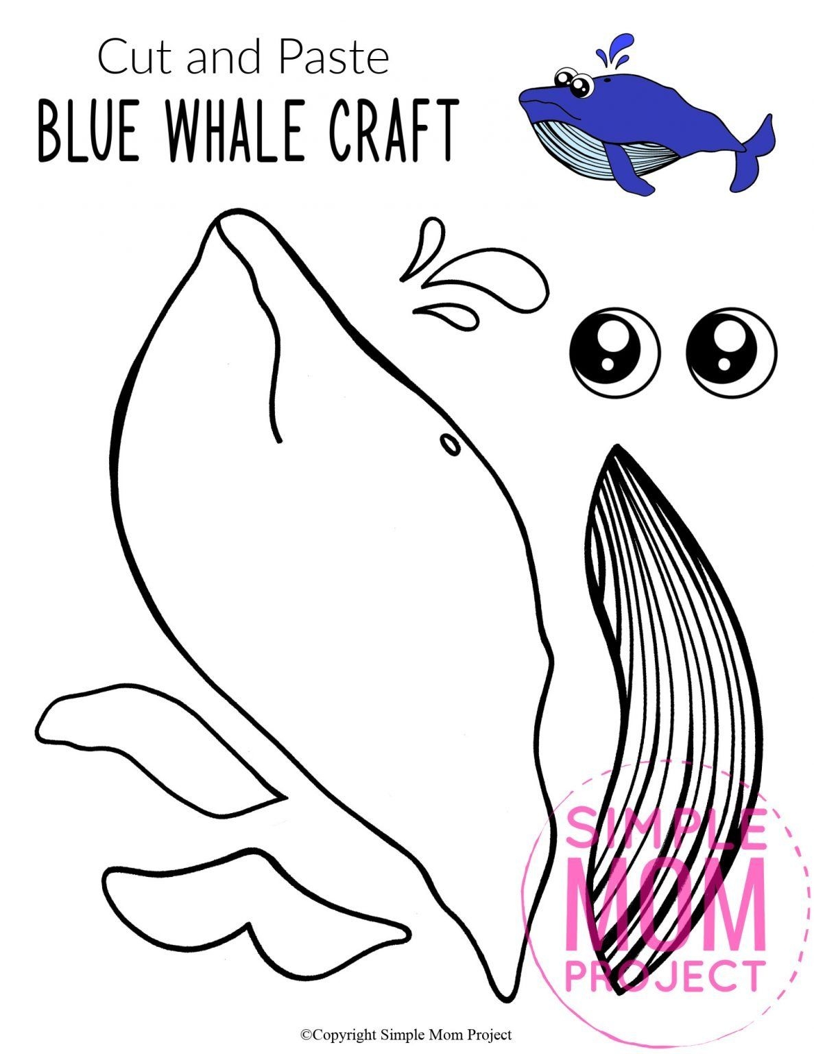 whale crafts for preschoolers printable