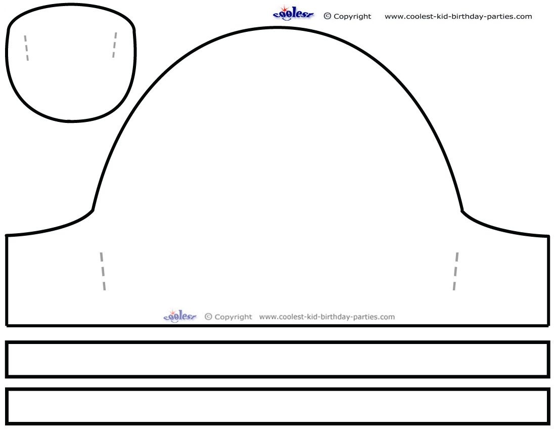 free printable pirate hat template