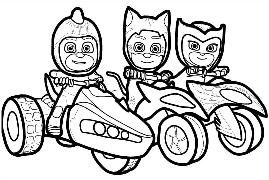 pj masks coloring pages free
