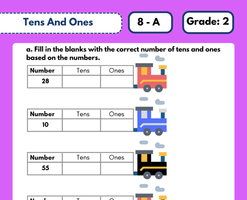 Place Value Ones And Tens Worksheets Worksheets Library