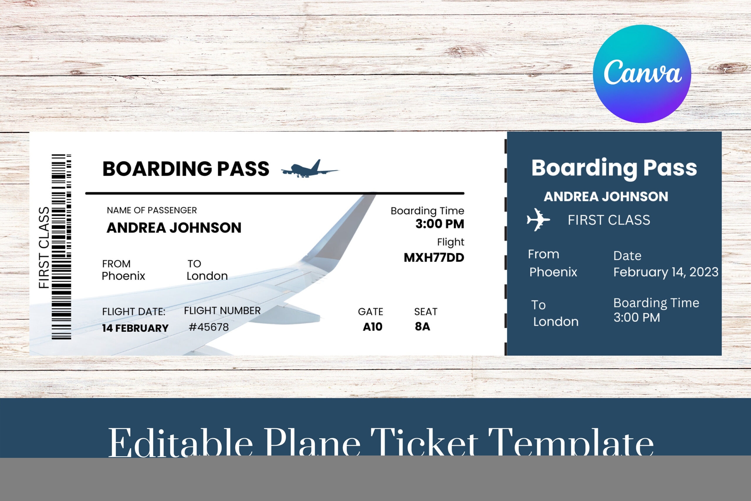 free printable plane ticket template