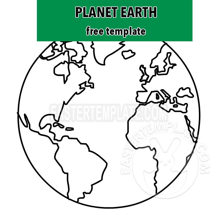 printable earth template