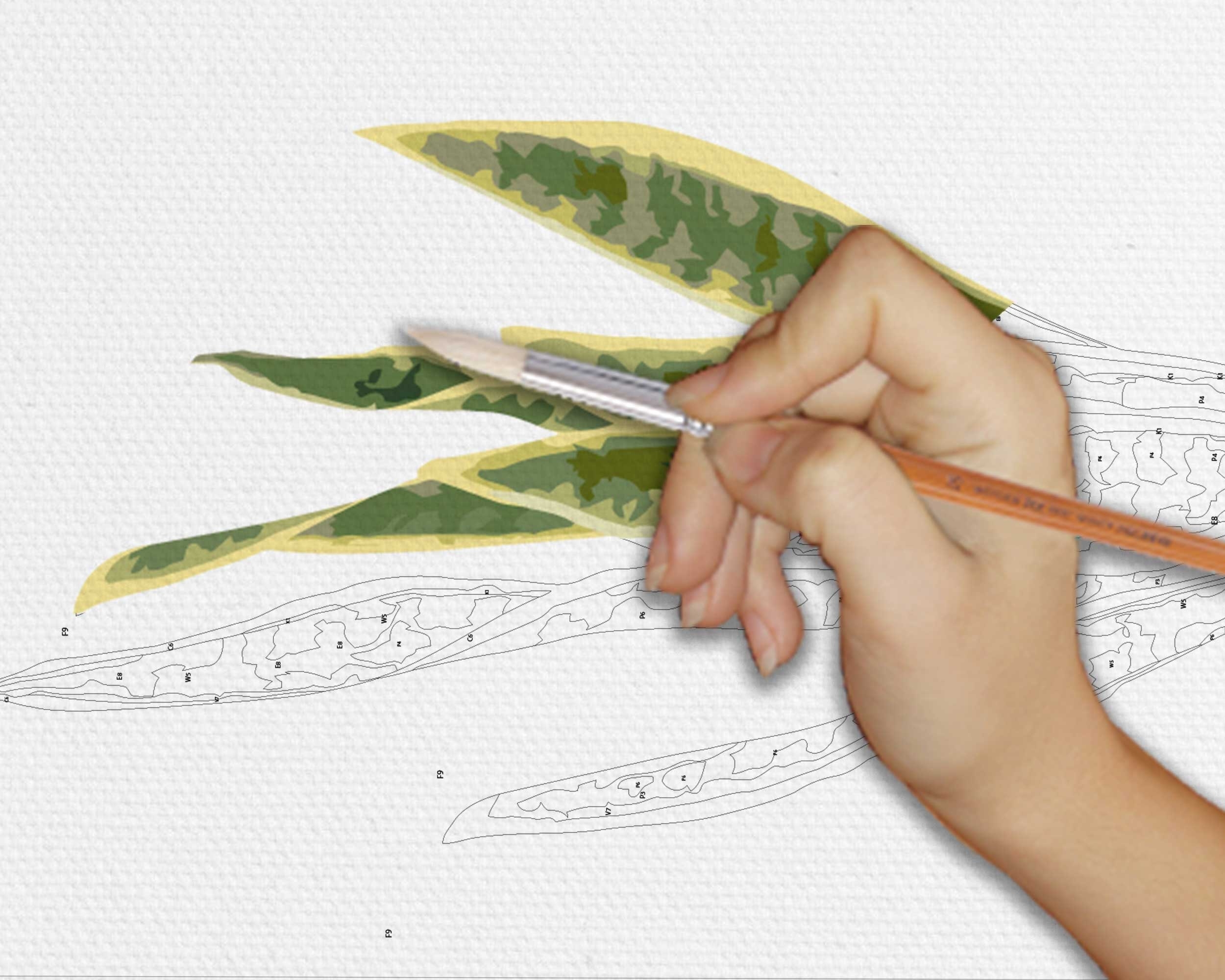 Plant By Number Kit Printable Leaf Color By Number Art Project Leaves
