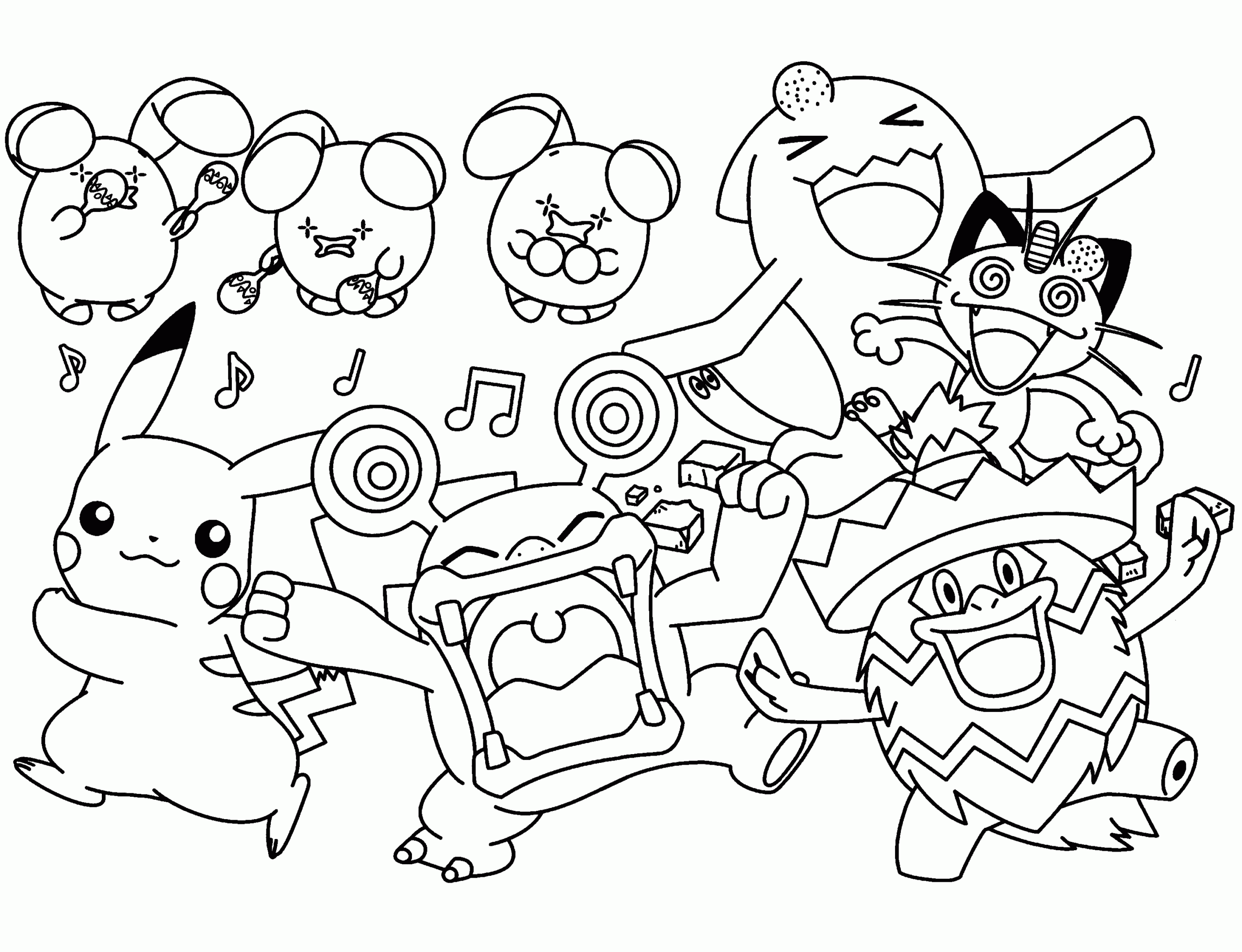pokemon coloring page free