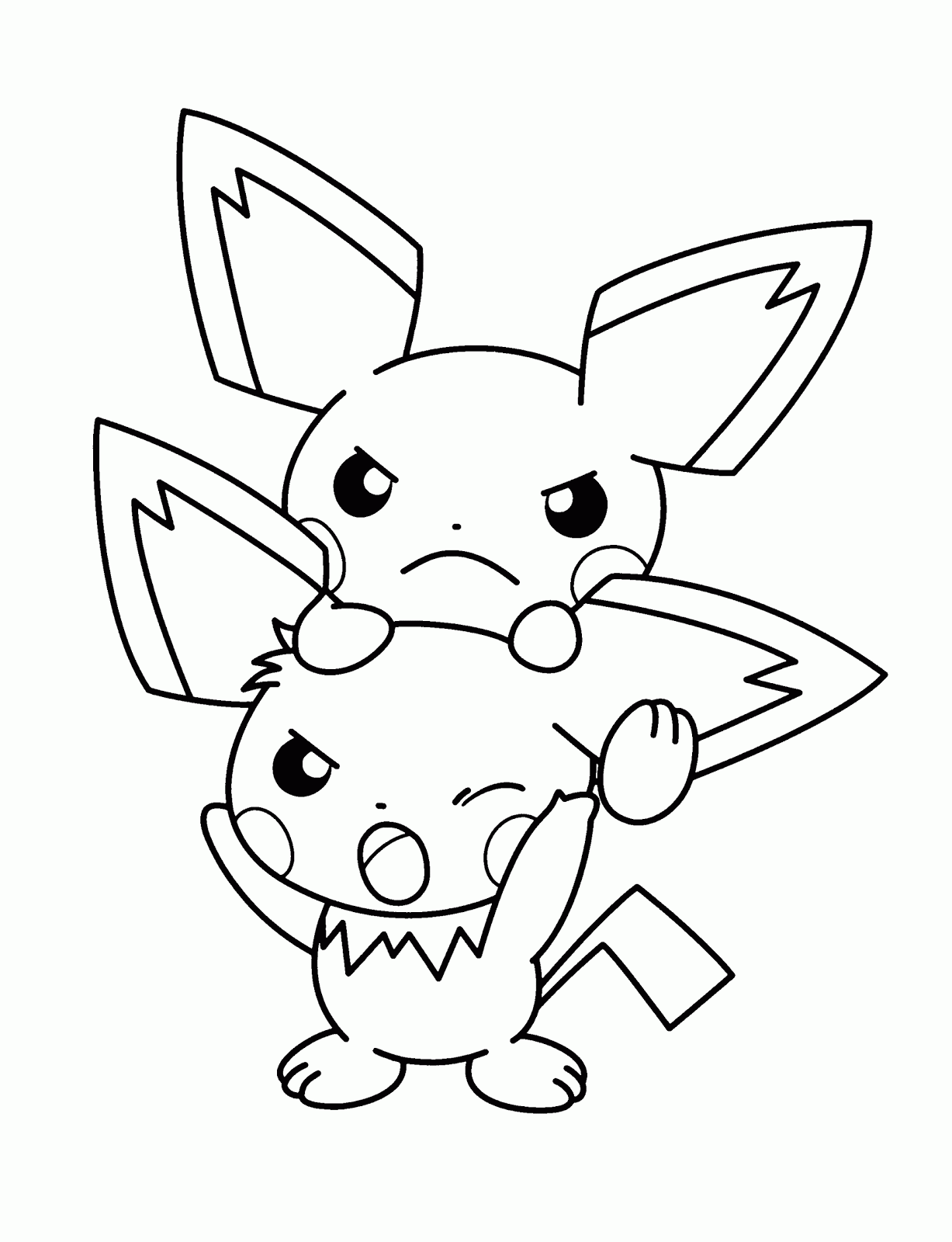 Pokemon Pikachu Coloring Pages
