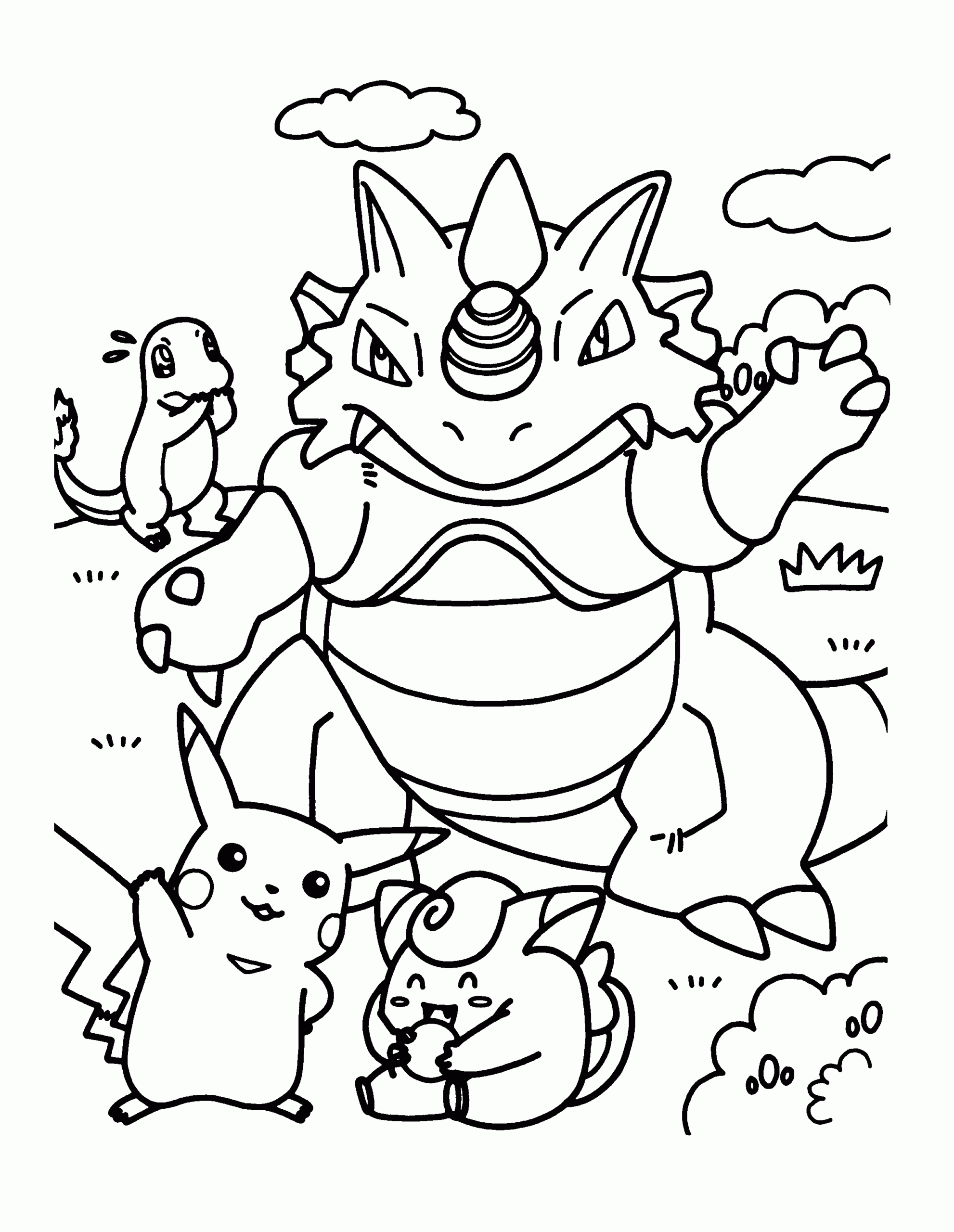 Pokemon Free Coloring Page
