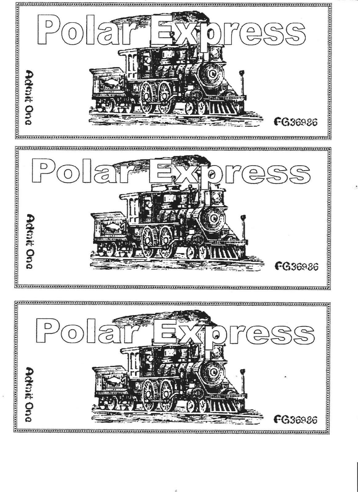 Polar Express Coloring Pages Printable Coloring Pages