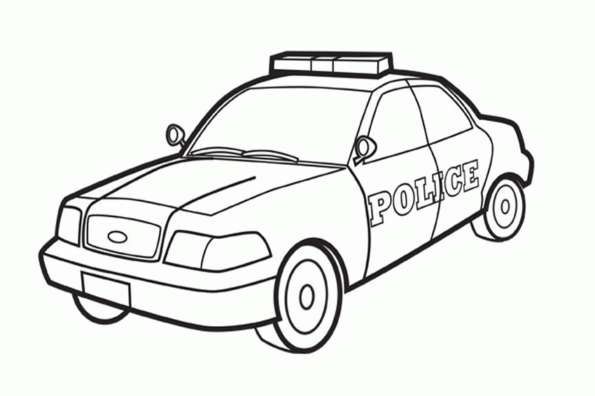 Police Car Coloring Pages To Print Coloring Home