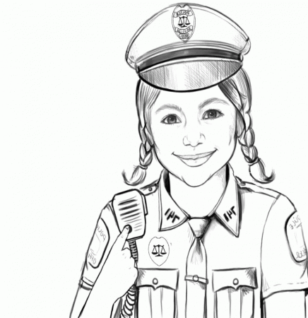 Police Officer Coloring Page Free Printable Coloring Page Coloring Home