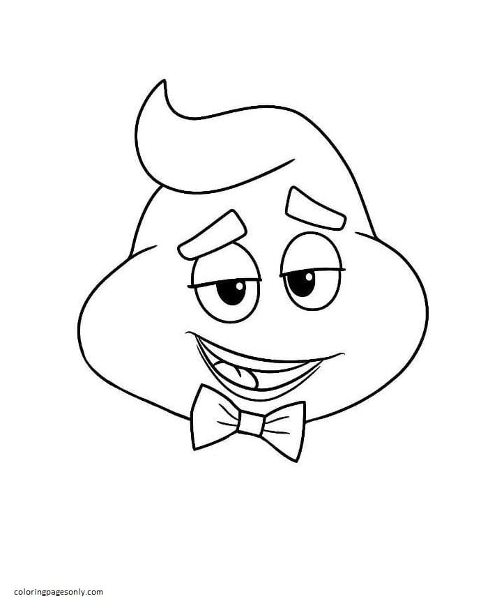 Poop Emoji Coloring Page Free Printable Coloring Pages