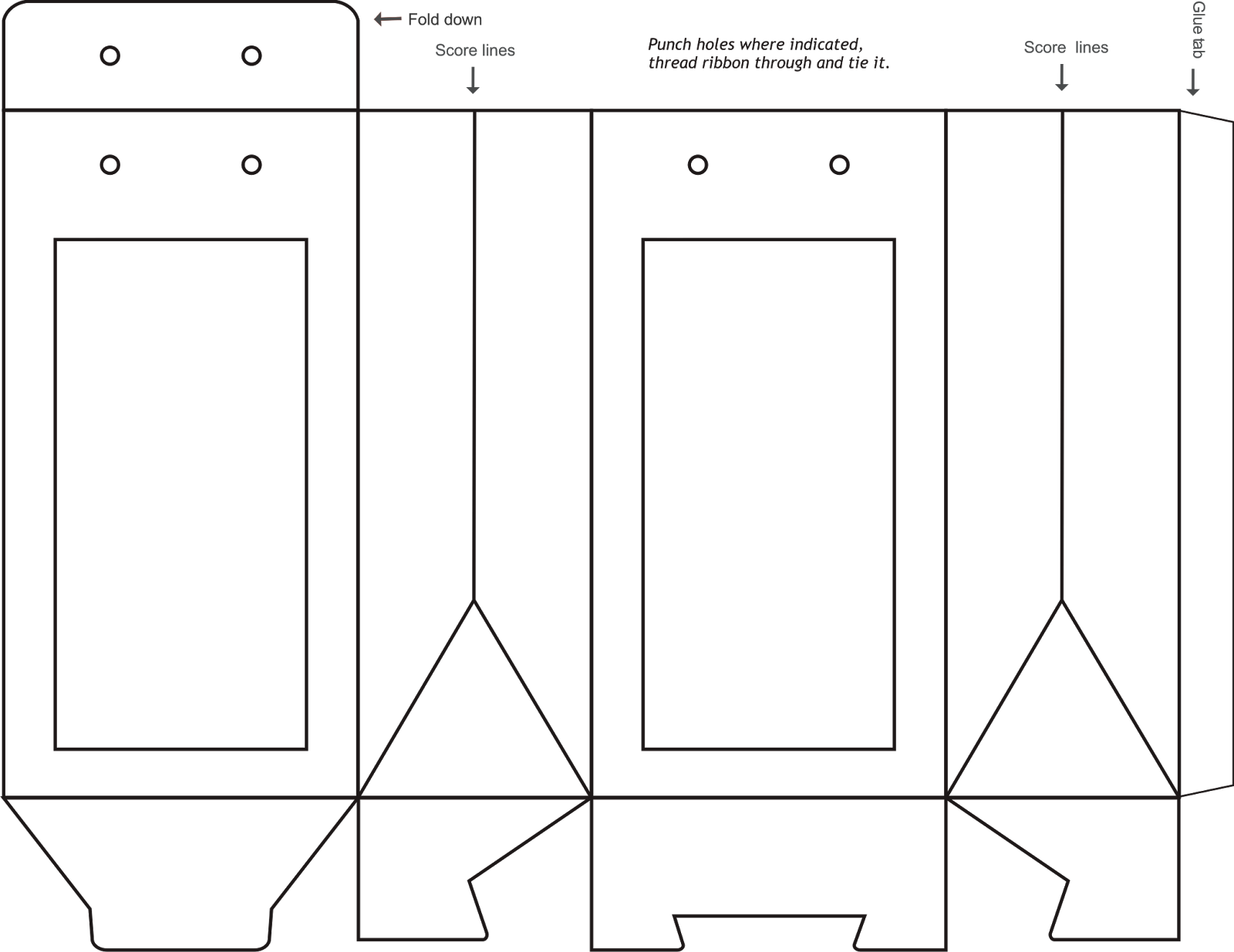 box printable template