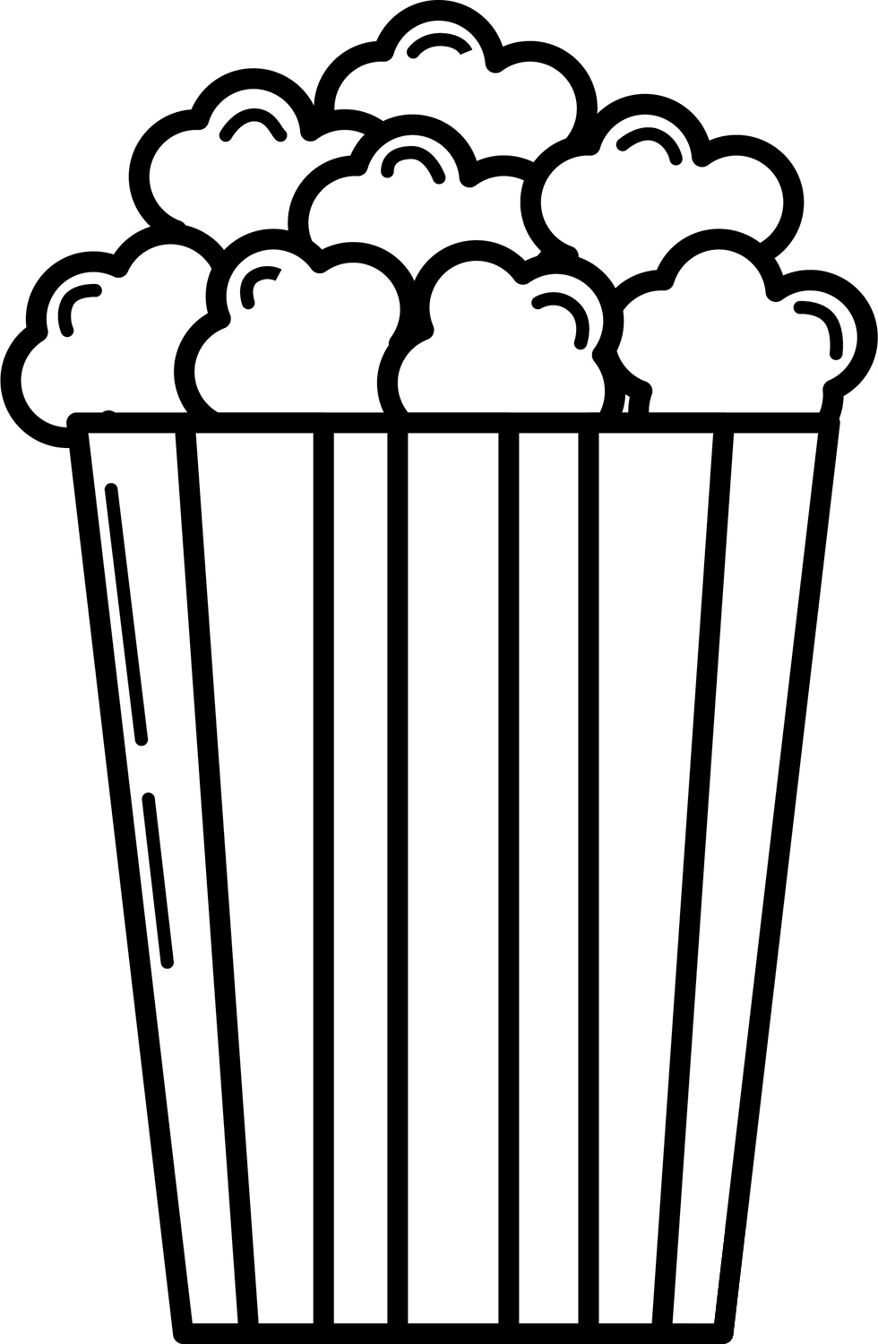 Popcorn Coloring Page ColouringPages