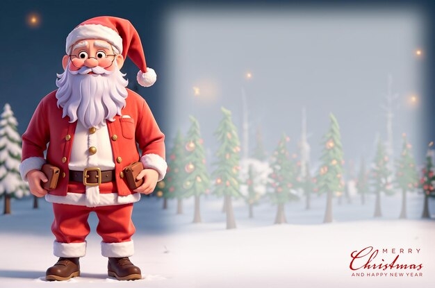 Premium AI Image Santa Claus Card