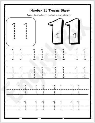 Premium Vector Find And Dot Number Eleven Learning Number 11 