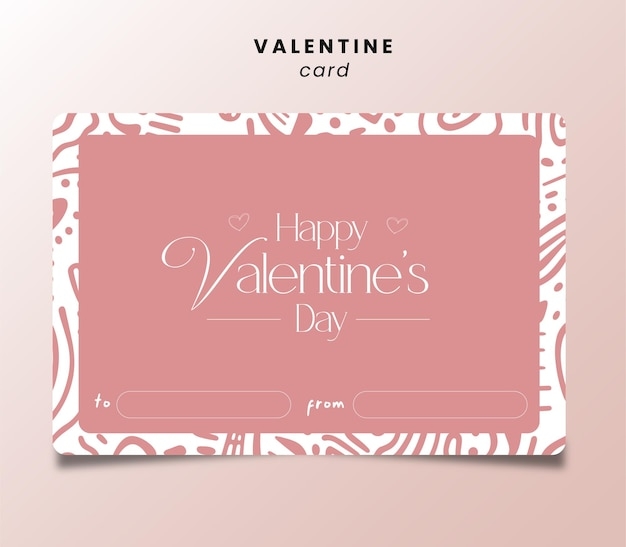 Premium Vector Valentine 39 s Card Design