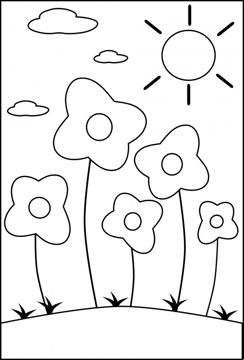 Preschool Coloring Page