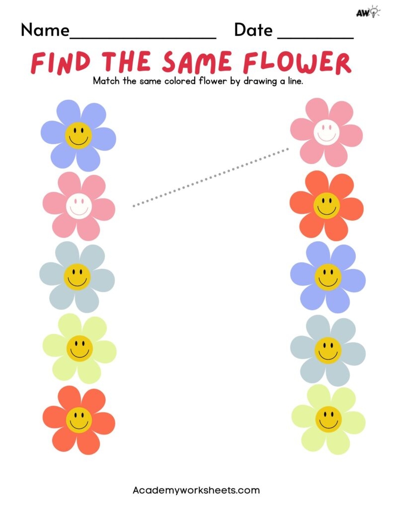 coloring matching worksheets