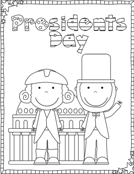 Presidents Day Coloring Pages PNG Oppidan Library