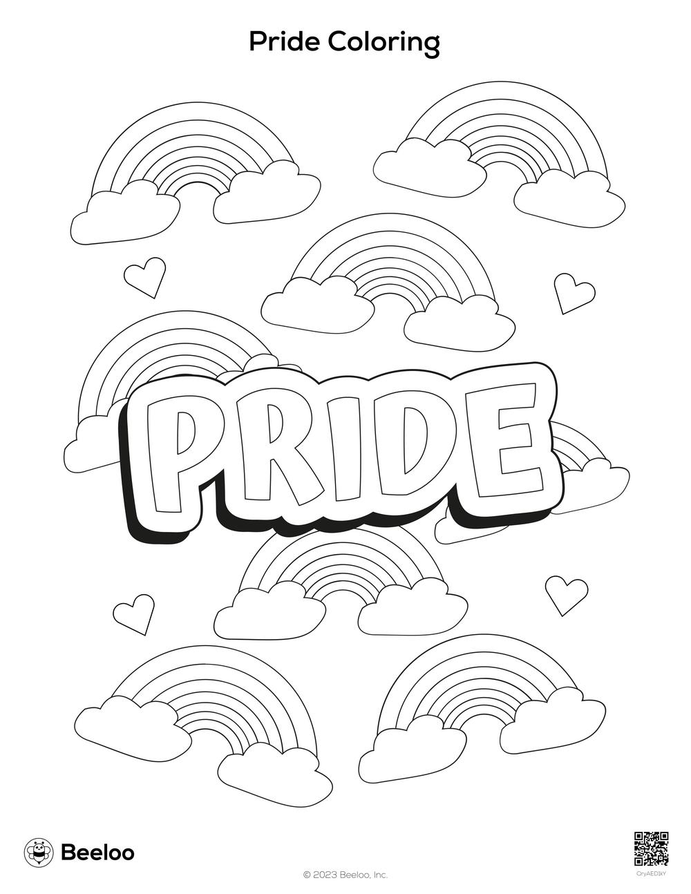Pride themed Coloring Pages Beeloo Printable Crafts And Activities 