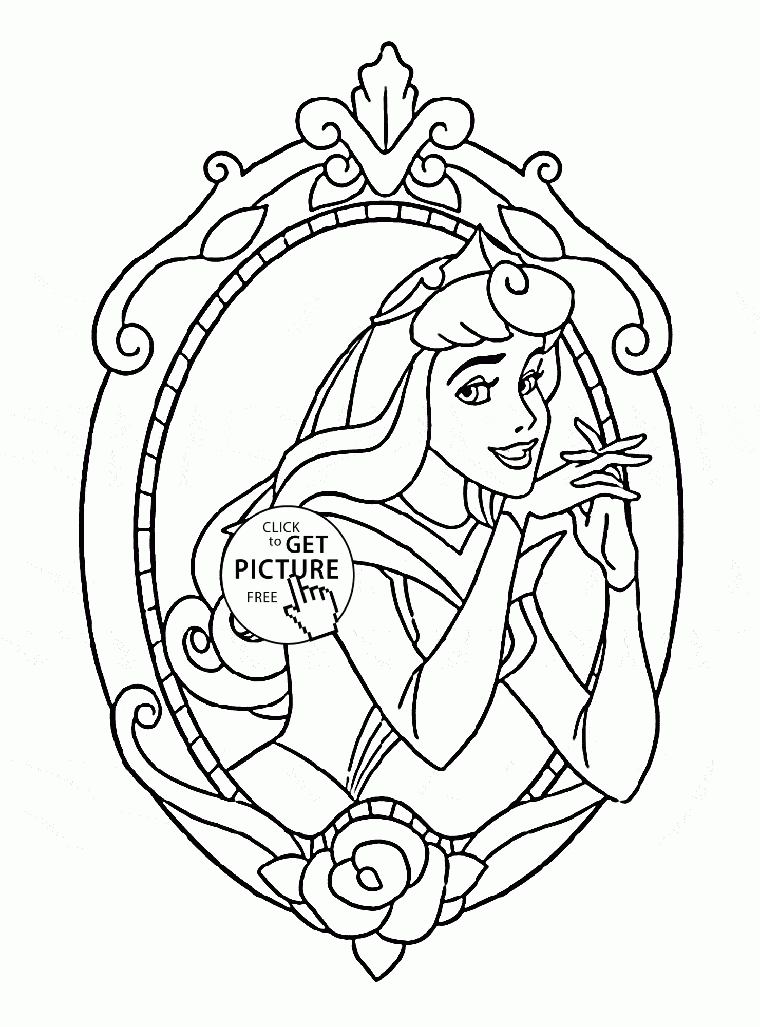Princess Aurora Coloring Page