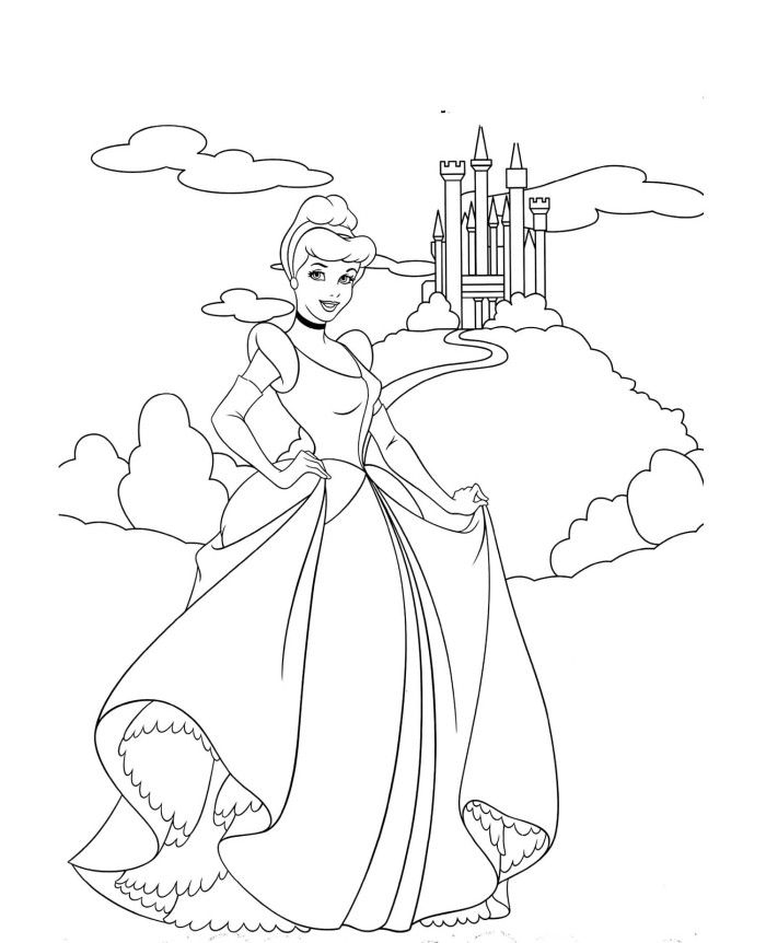 Princess Castle Coloring Pages