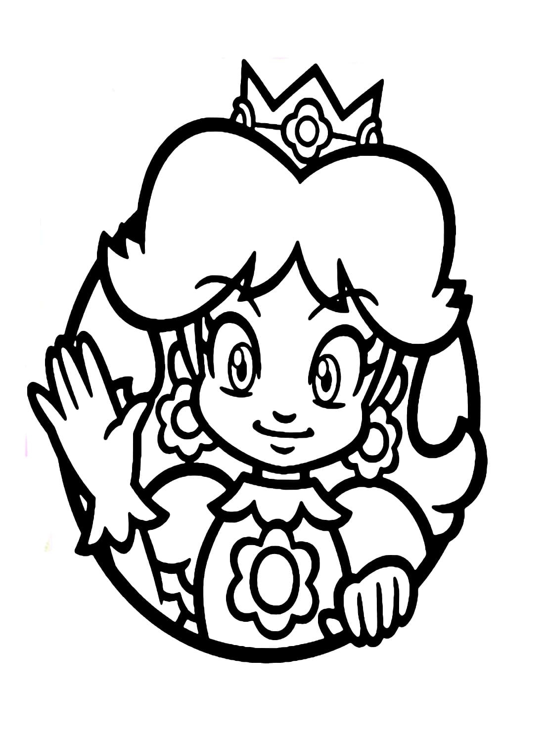 Princess Daisy Coloring Pages