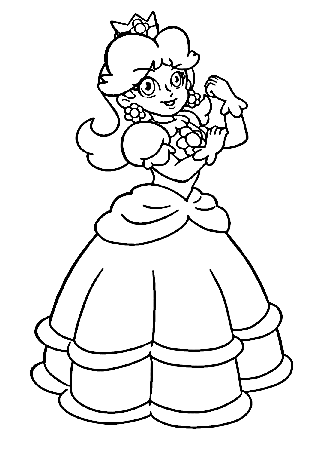 Princess Daisy Coloring Pages