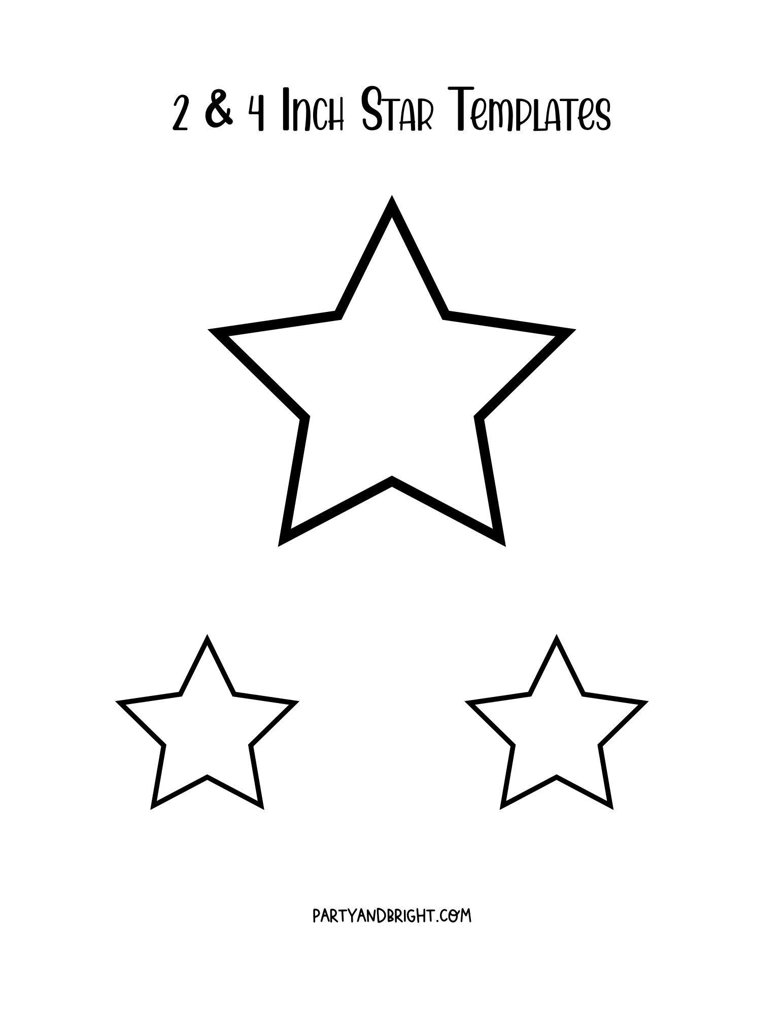3.5 inch star printable template