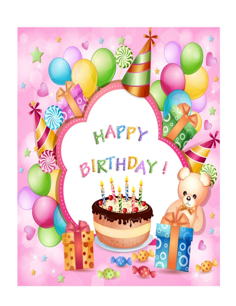 Printable 1 Year Old Birthday Card Printable Card Free