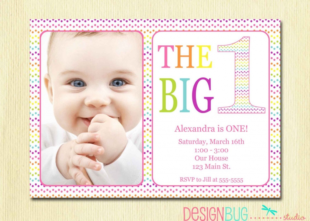 Printable 1 Year Old Birthday Card Printable Card Free