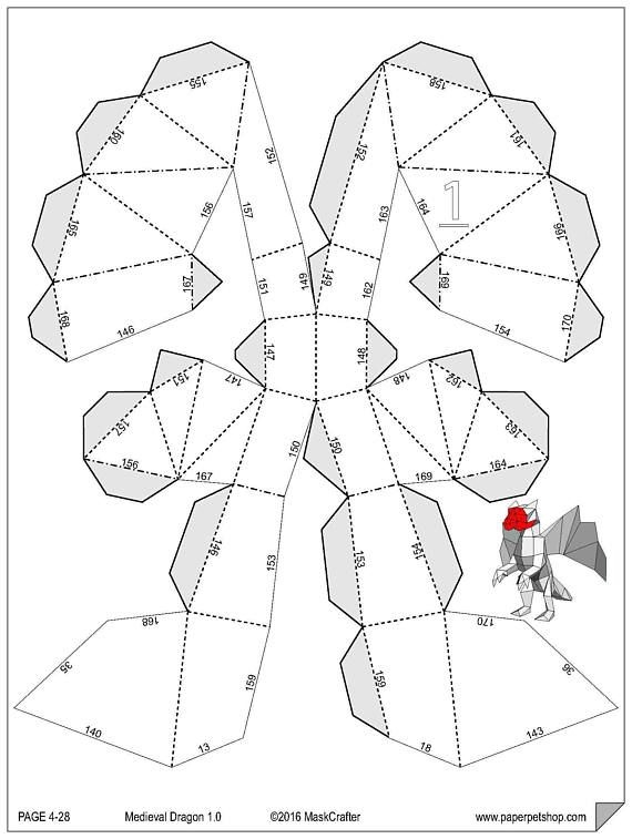 Printable 3d Dragon Head Template Printable Word Searches