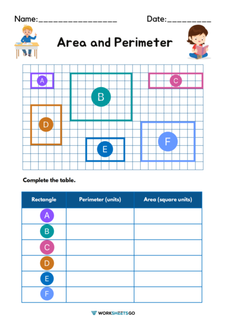 Printable 3rd Grade Perimeter Worksheets WorksheetsGO