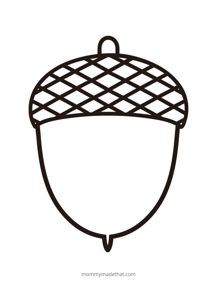 handprint acorn template