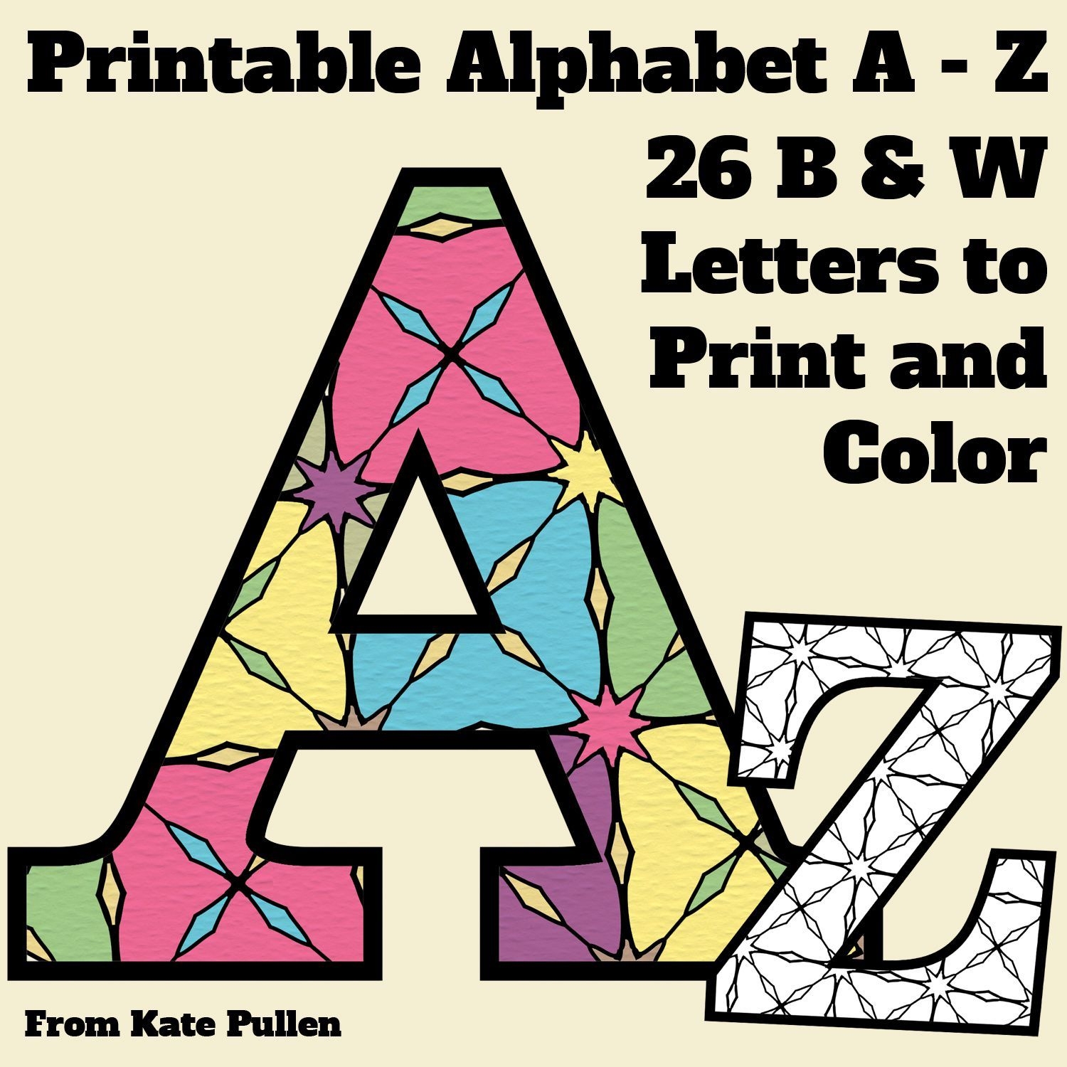 free printable alphabet letters templates