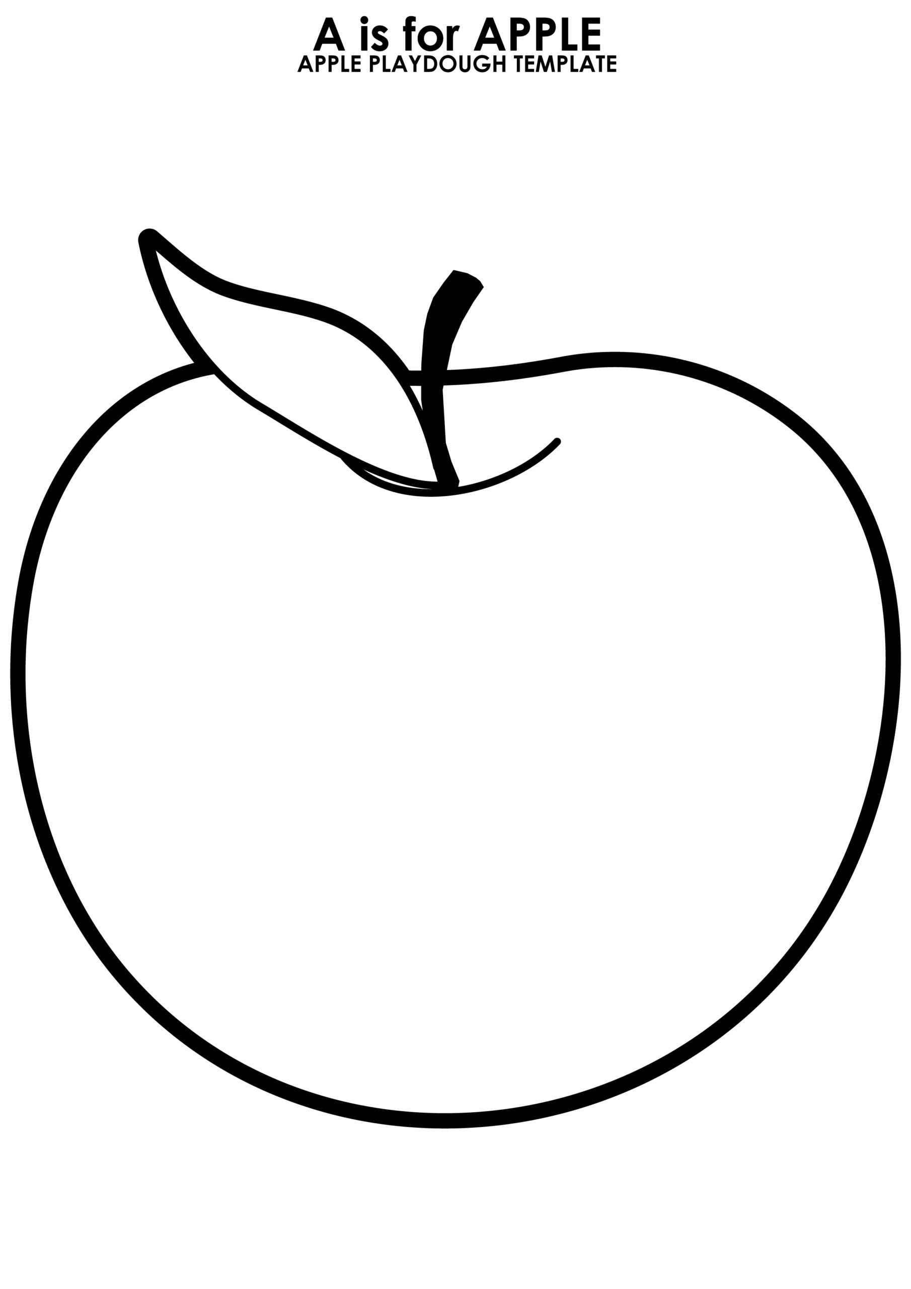 Printable Apple Outline Printable Free Templates