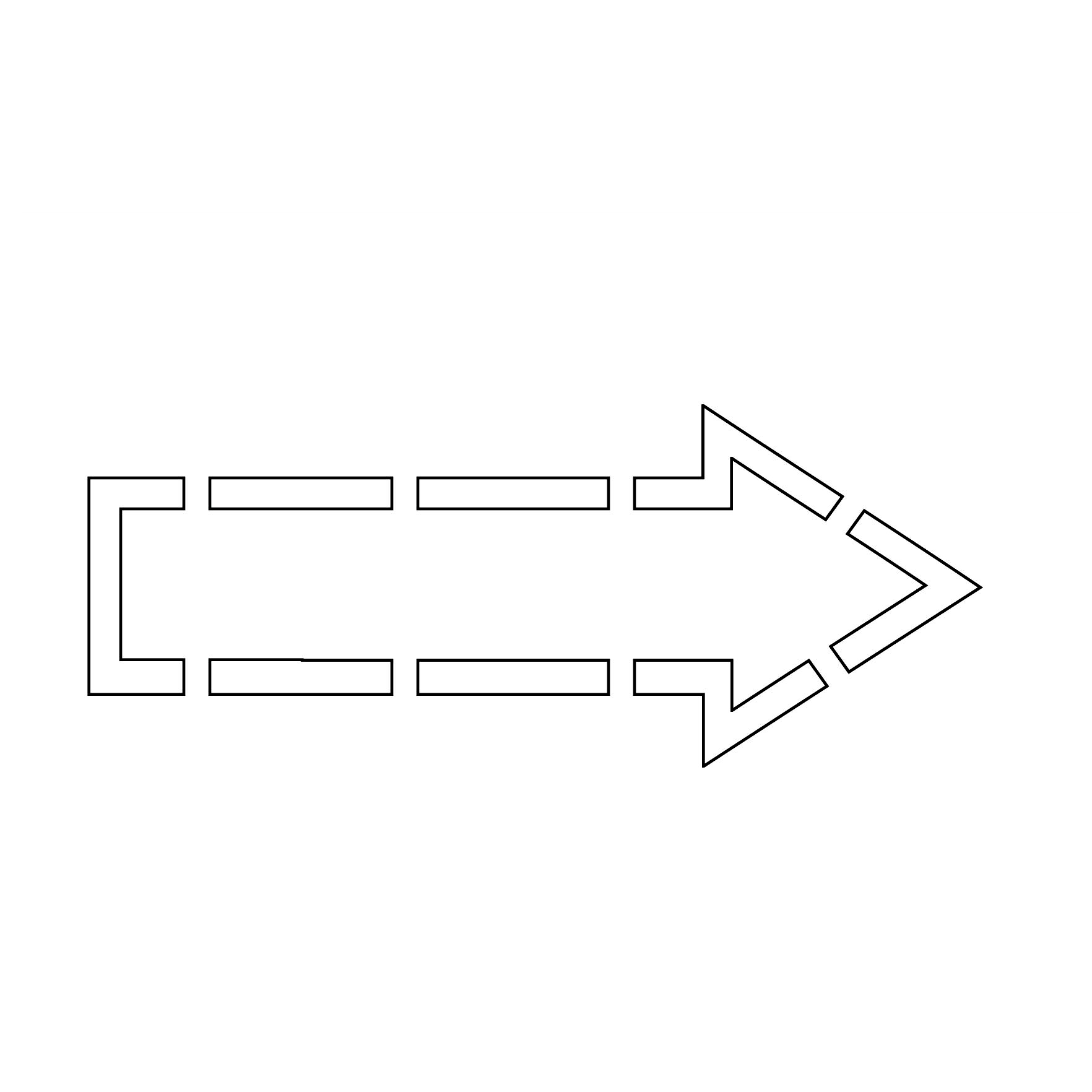 Printable Arrow Stencil Template