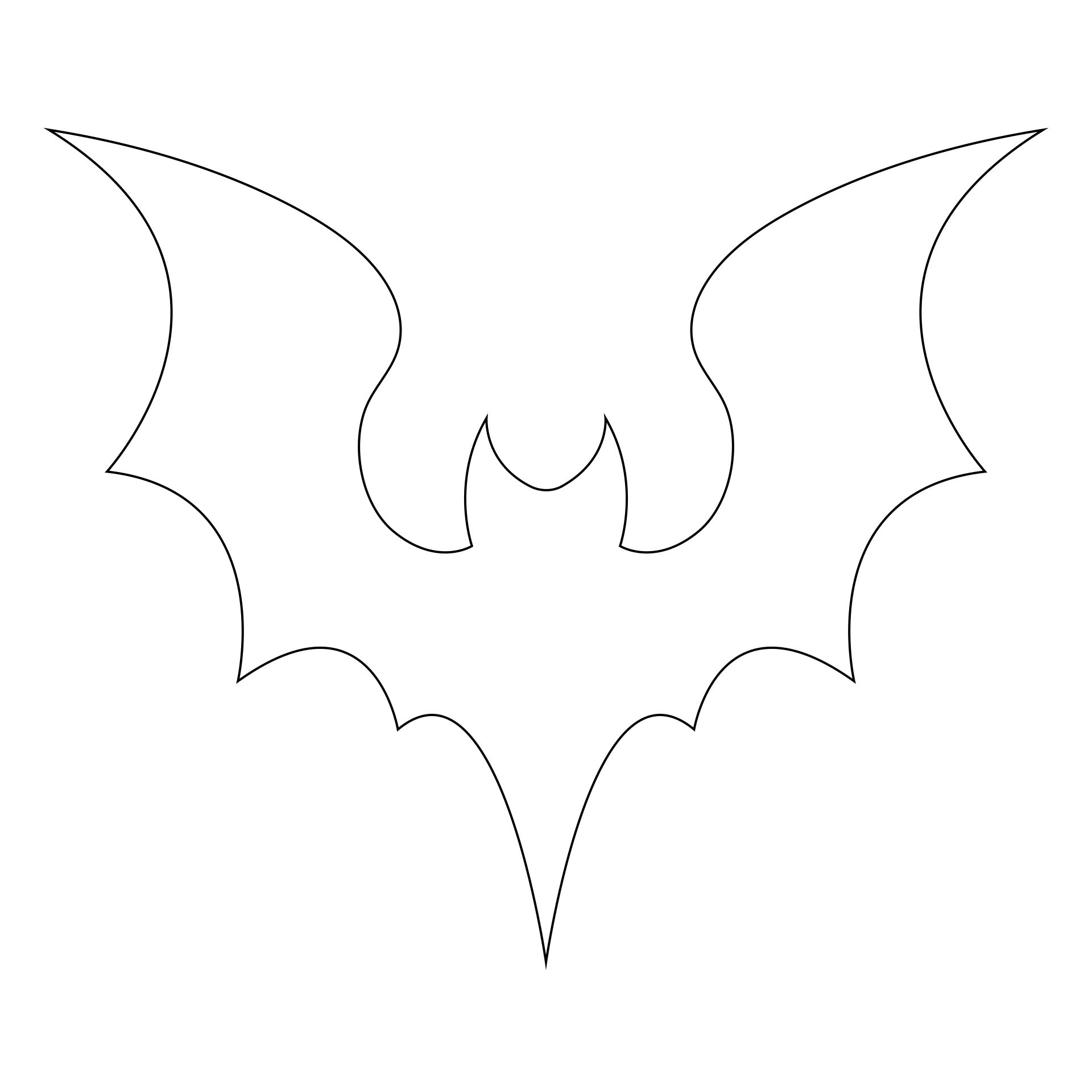Printable Bat Outline