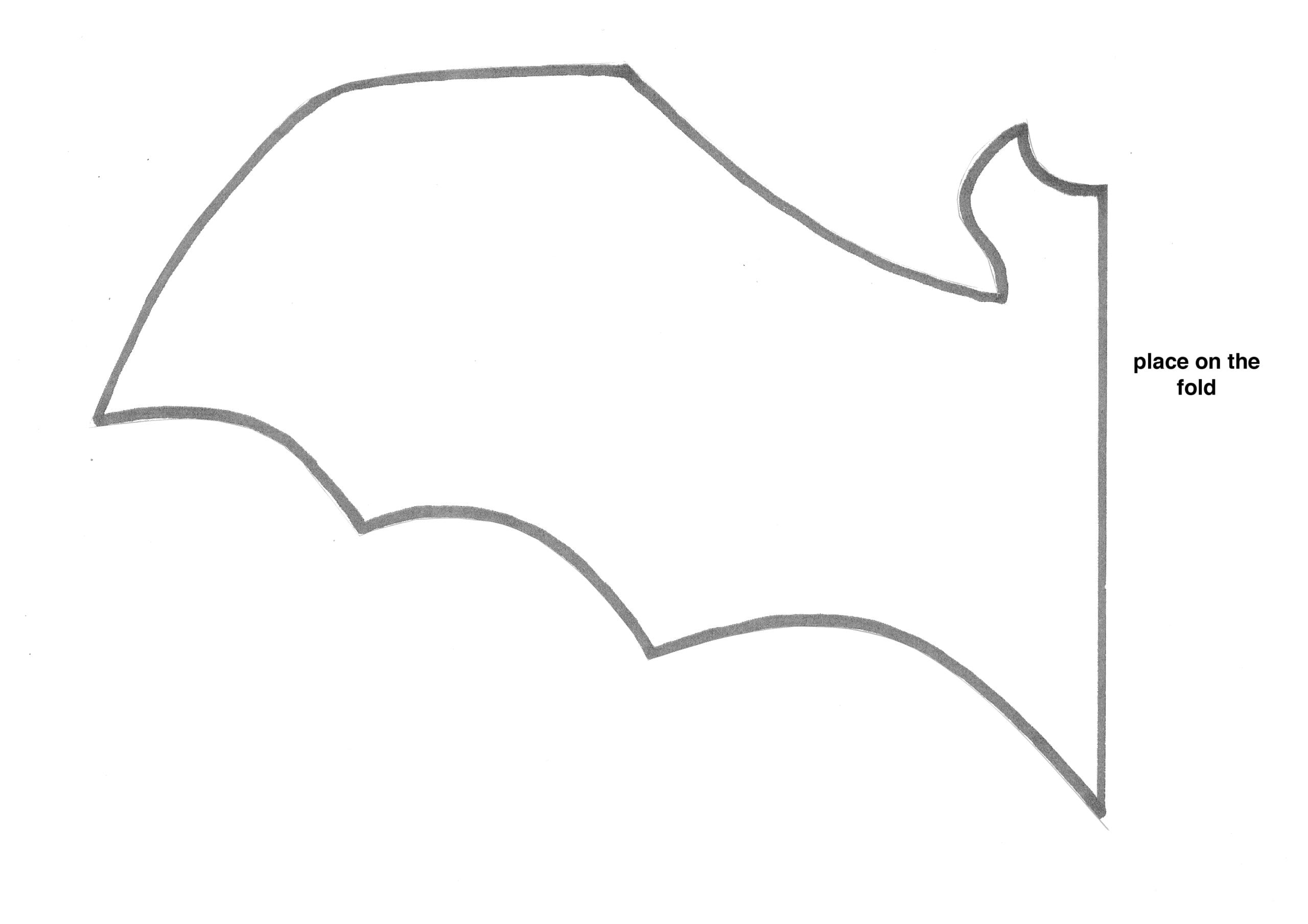 Printable Bat Wing Template Free Printable